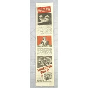 Shreaded Wheat "Dive into Crisp, Delicious Shreaded Wheat" Vintage Print Ad 1936